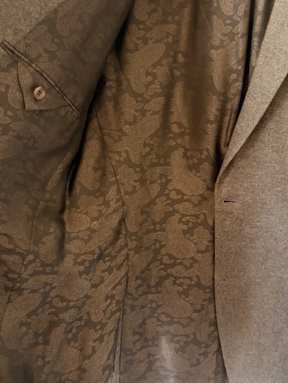 Share Jack Victor 42L Pure Cashmere Sport Coat Brown Herringbone Italy Fabric Ca